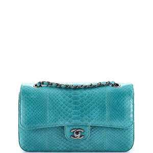 Chanel Medium Classic Double Flap Bag Python